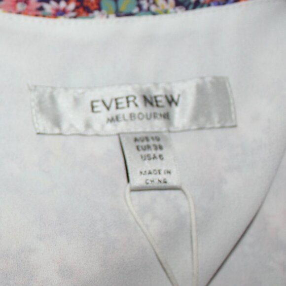 NWT Ever New Kayley Puff sleeve skater woman's floral dress size Medium - Picture 8 of 10